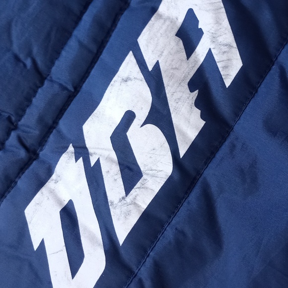 VINTAGE 90s Aiai Racing Patch Cargo Pockets Puffer Vest unisex - Picture 6 of 8